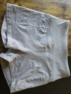 Zobha Heather  High-Waisted Athletic Lounge Shorts with Pockets - Size S
